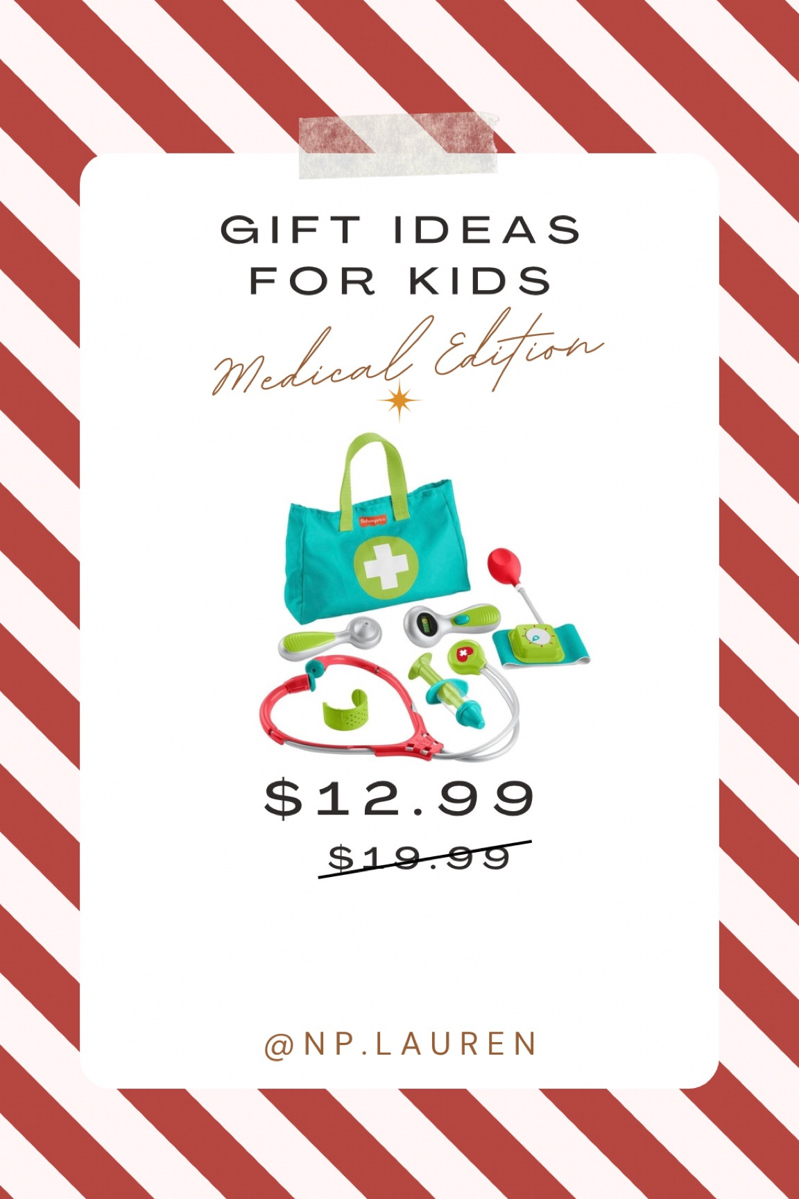 Doctor Kit 
Nurse Practitioner Kit 
For Kids! 

#medicalmom #amazonkidsgifts #doctorkit

#LTKKids #LTKSaleAlert