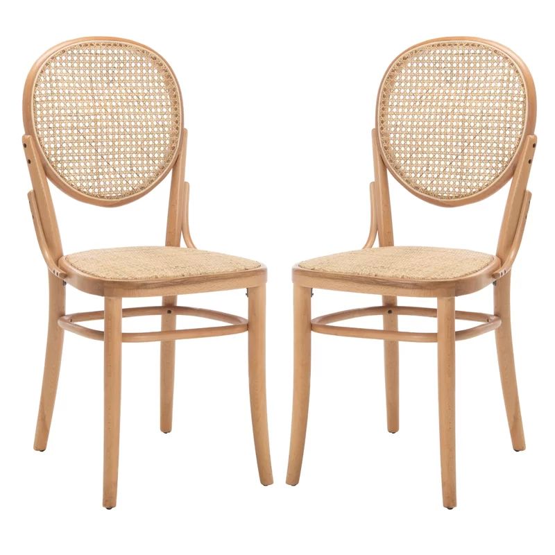 Cane Solid Wood Side Chair in Beige | Wayfair North America