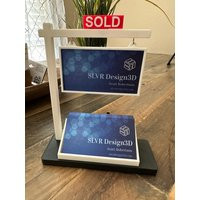 Business Card Holder Real Estate Agent Realtor Weighted Sold Sign | Etsy (US)