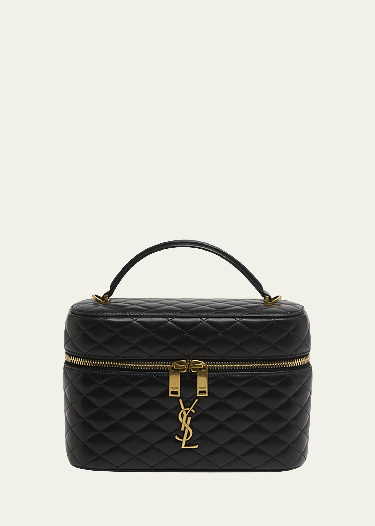 Saint Laurent Gaby Large YSL Vanity Bag in Quilted Leather | Bergdorf Goodman