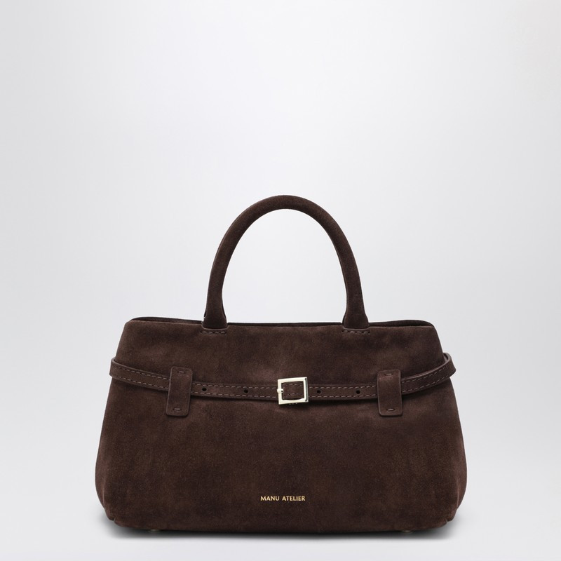 Le Cambon 25 brown suede bag | The Double F