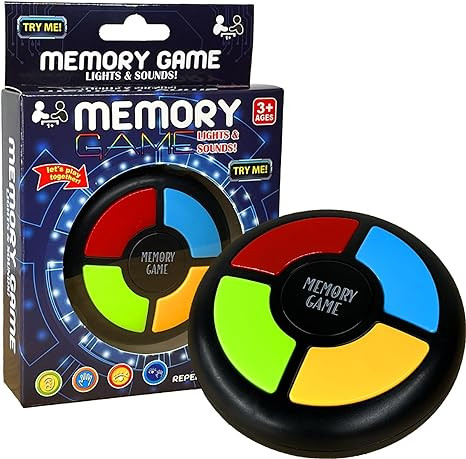 Memory Game Handheld Electronic Toy, Color Memorizing with Lights and Sounds | Amazon (US)