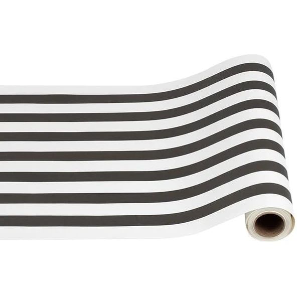 Black and White Striped Paper Table Runner | Waiting On Martha