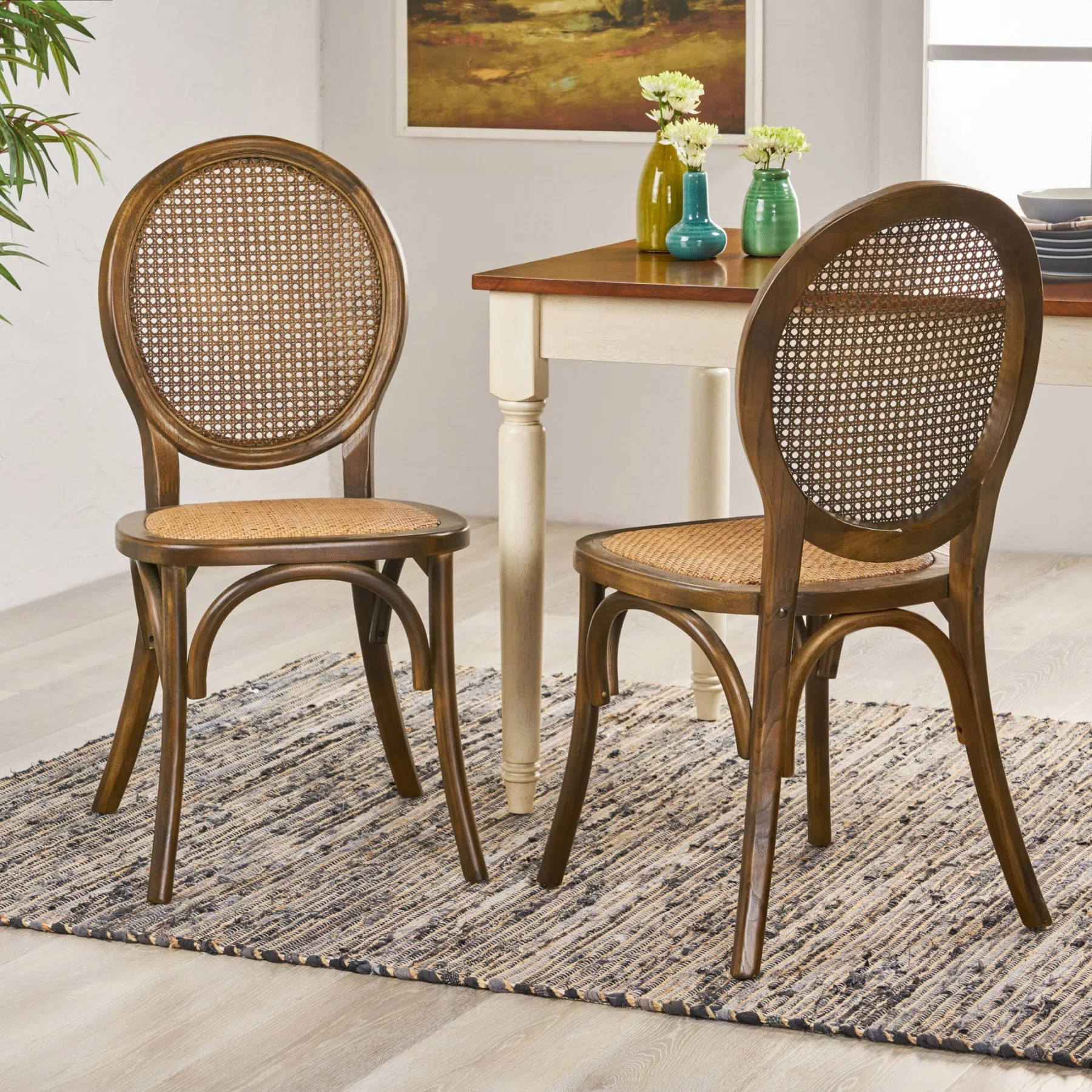 Kitchen Chairs Modern Dining Chairs Set Of 2 Wood Dining Chairs Side Chair Armless Chair | Wayfair North America