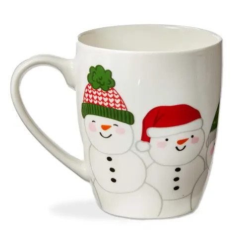 tag Happy Snowman Mug - Bone China Drinkware for Christmas in Multicolored at Nordstrom | Nordstrom