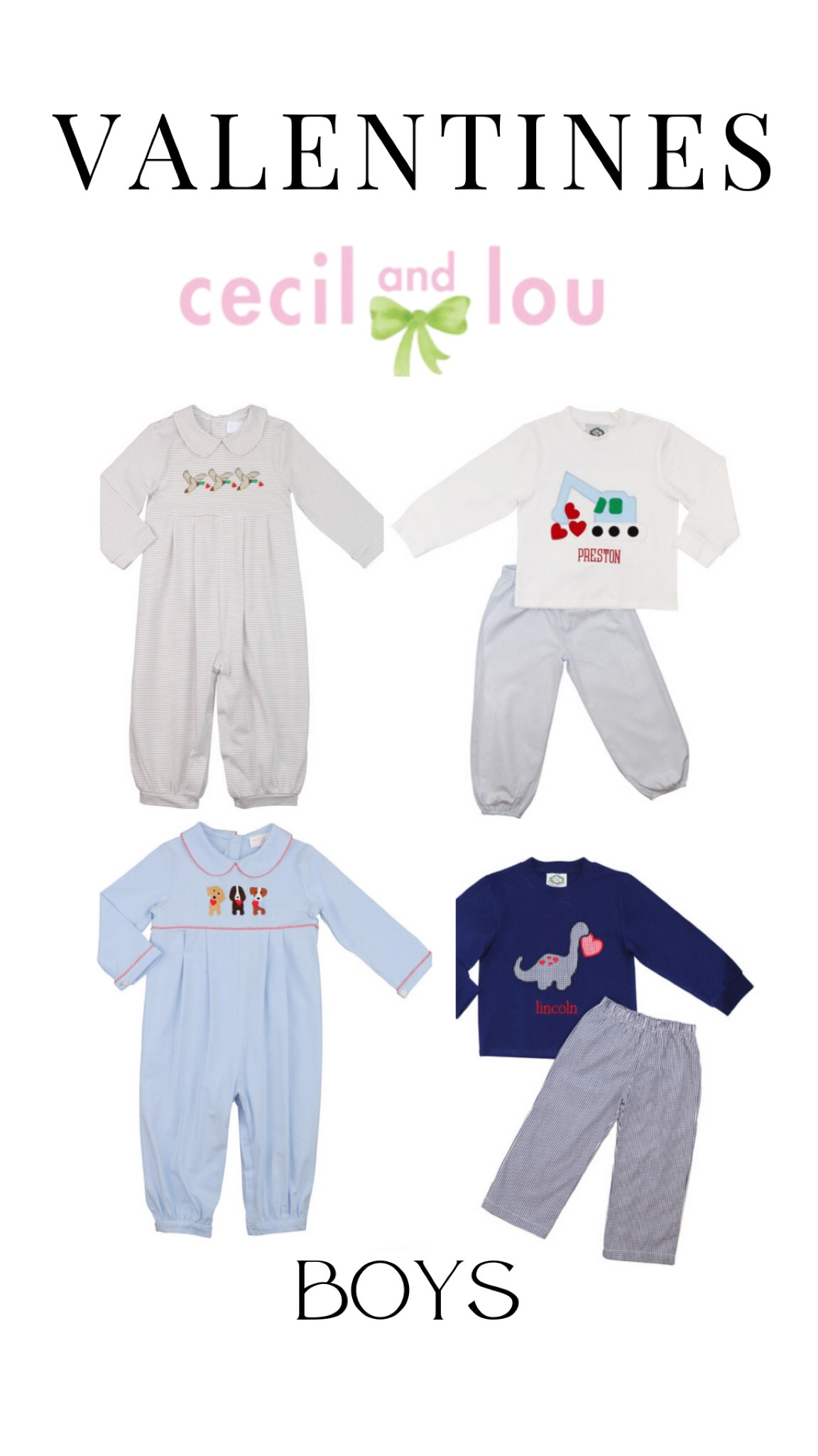 Valentines picks for your boys! Traditional/smocked style clothing for your mother & son date ❤️

#LTKkids #LTKfamily #LTKbaby