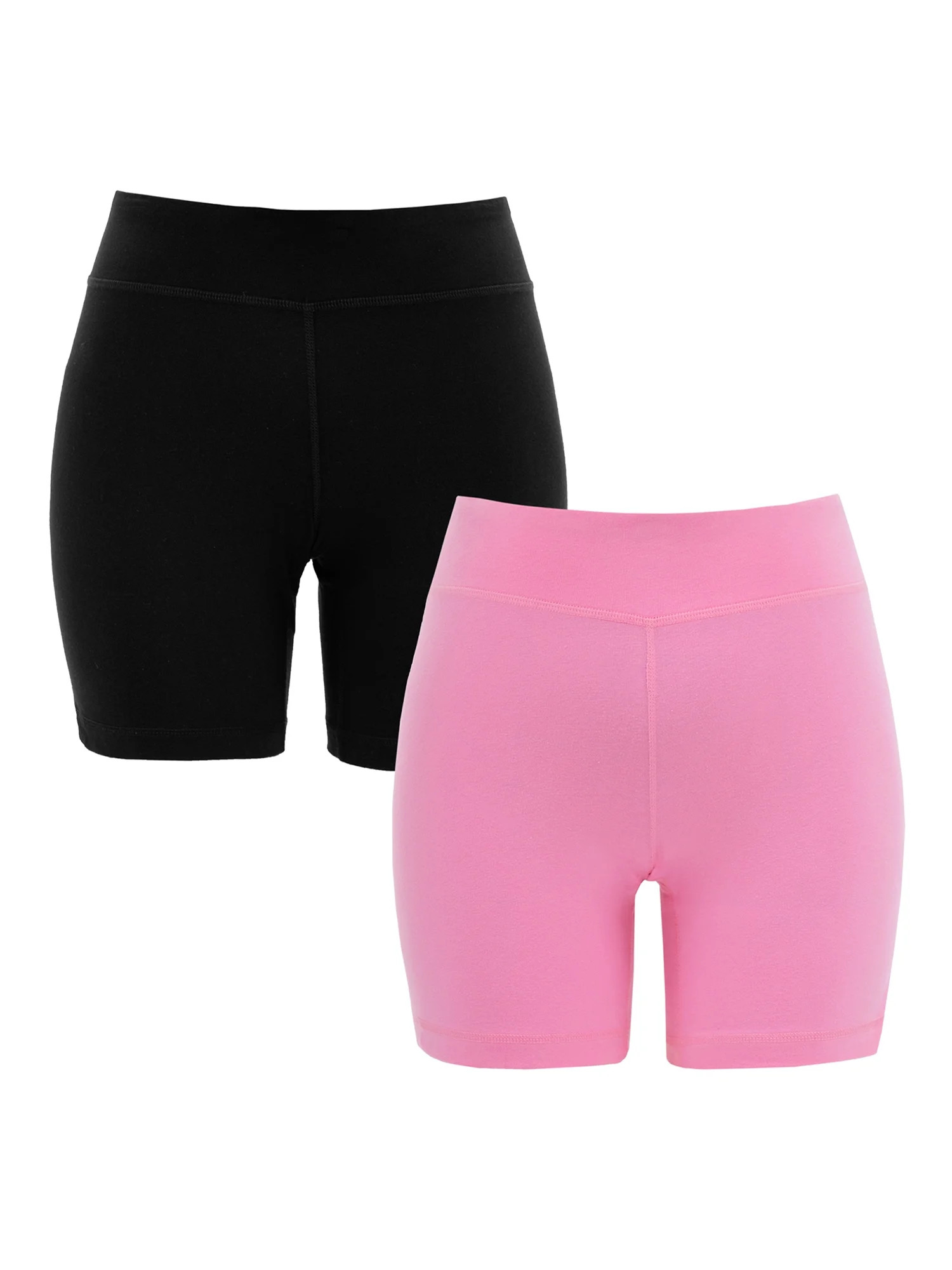 Athletic Works Womens Core Active Dri-Works Bike Short, 2-Pack - Walmart.com | Walmart (US)