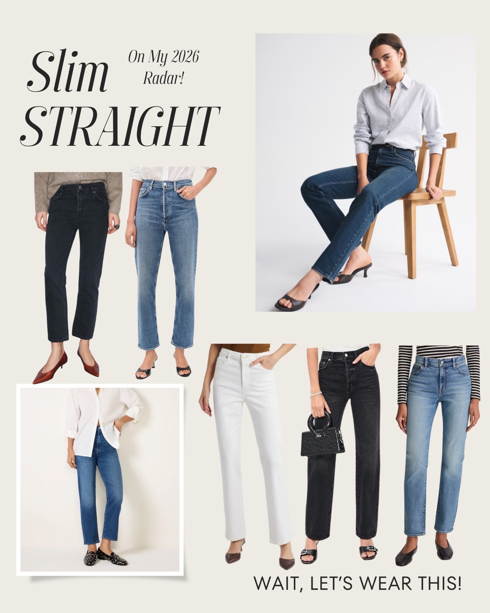 Slim straight ⭐️ loving this silhouette with a kitten heel sandal or slingbacks 

#LTKOver40