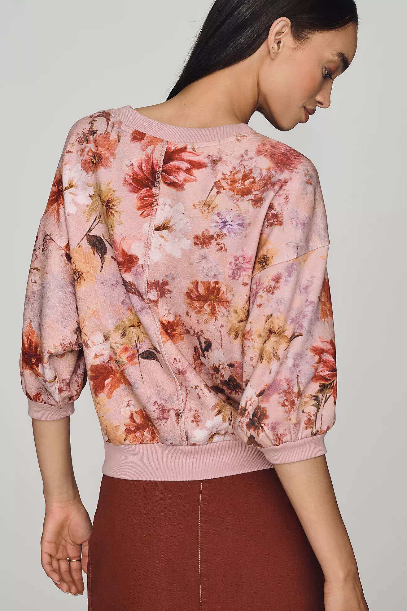 Pilcro Niki Bubble Sweatshirt | Anthropologie (US)