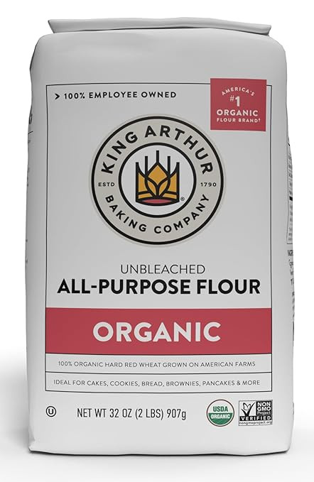 King Arthur 100% Organic All-Purpose Flour, Unbleached, 2 lb (Pack of 1) - Non-GMO Project Verifi... | Amazon (US)