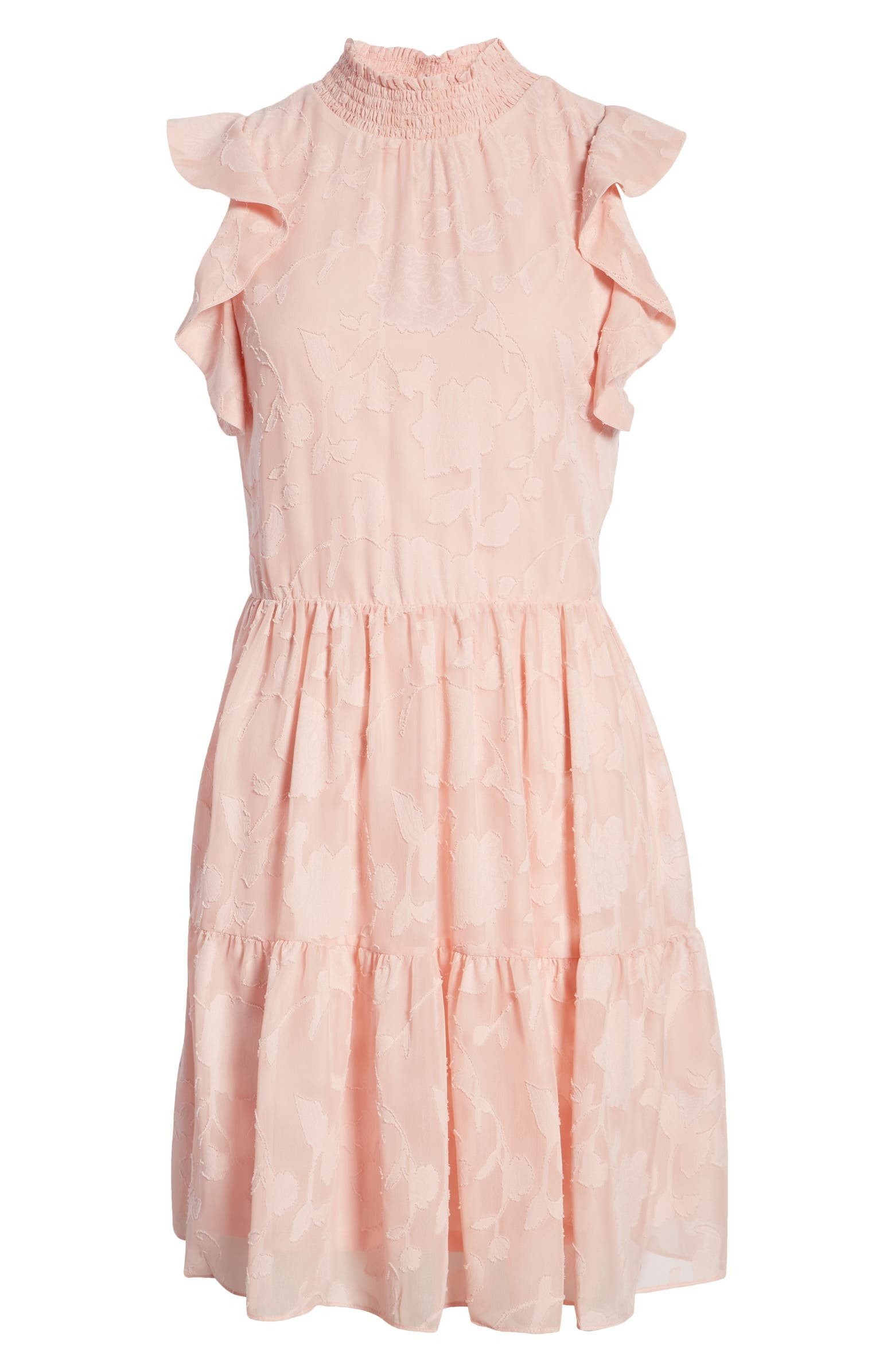 Floral Clip Jacquard Dress | Nordstrom