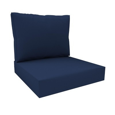 Covers&All Outdoor Sunbrella Deep Seat Cushion Set for Outdoor Furniture, 24in D x 24in W, Canvas Navy | Target