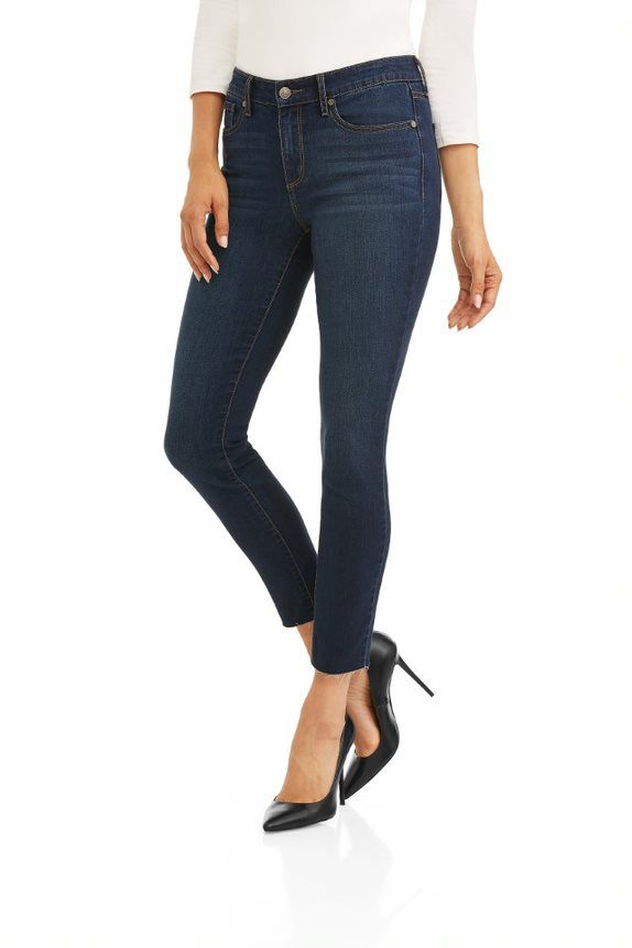 Sofia Jeans by Sofia Vergara Sofia Skinny Mid Rise Stretch Ankle Jean Women's (Dark Wash) | Walmart (US)