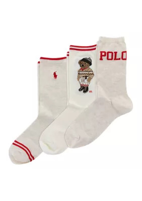 Polo Ralph Lauren Women's Colorado Bear Socks, 9 - 11 | Belk