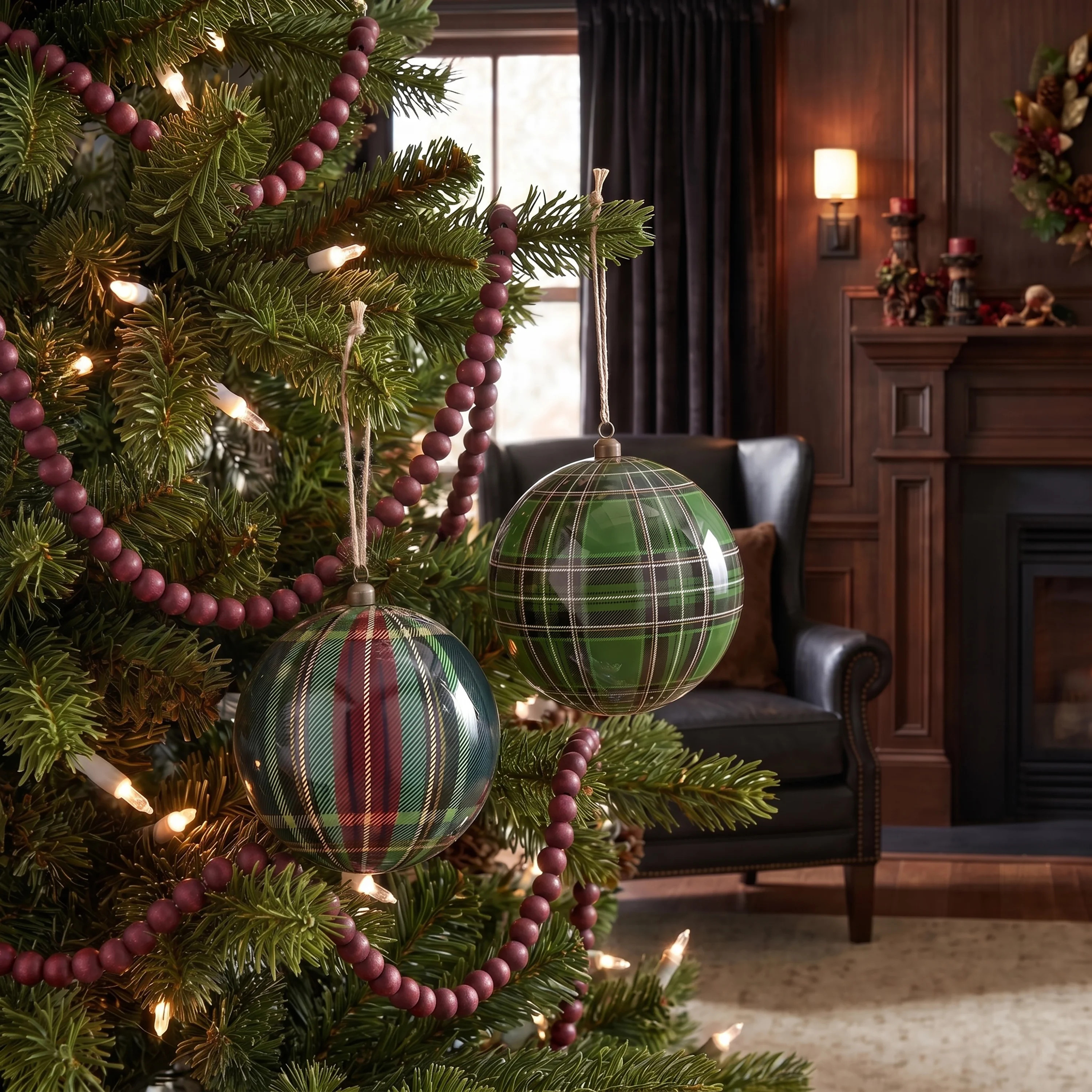 6" Gentlemen Styrofoam Plaid Ball Ornament | Wayfair North America