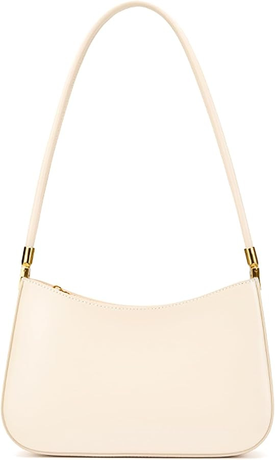 Genuine Leather Shoulder Bag, Hobo Purses for Women, Crescent Bag, Small Clutch Handbag, Cute Tot... | Amazon (US)