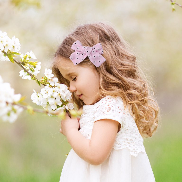 Baby Girl Headbands and bows - Nylon Headband Fits newborn toddler infant girls (Chamomile Linen ... | Walmart (US)