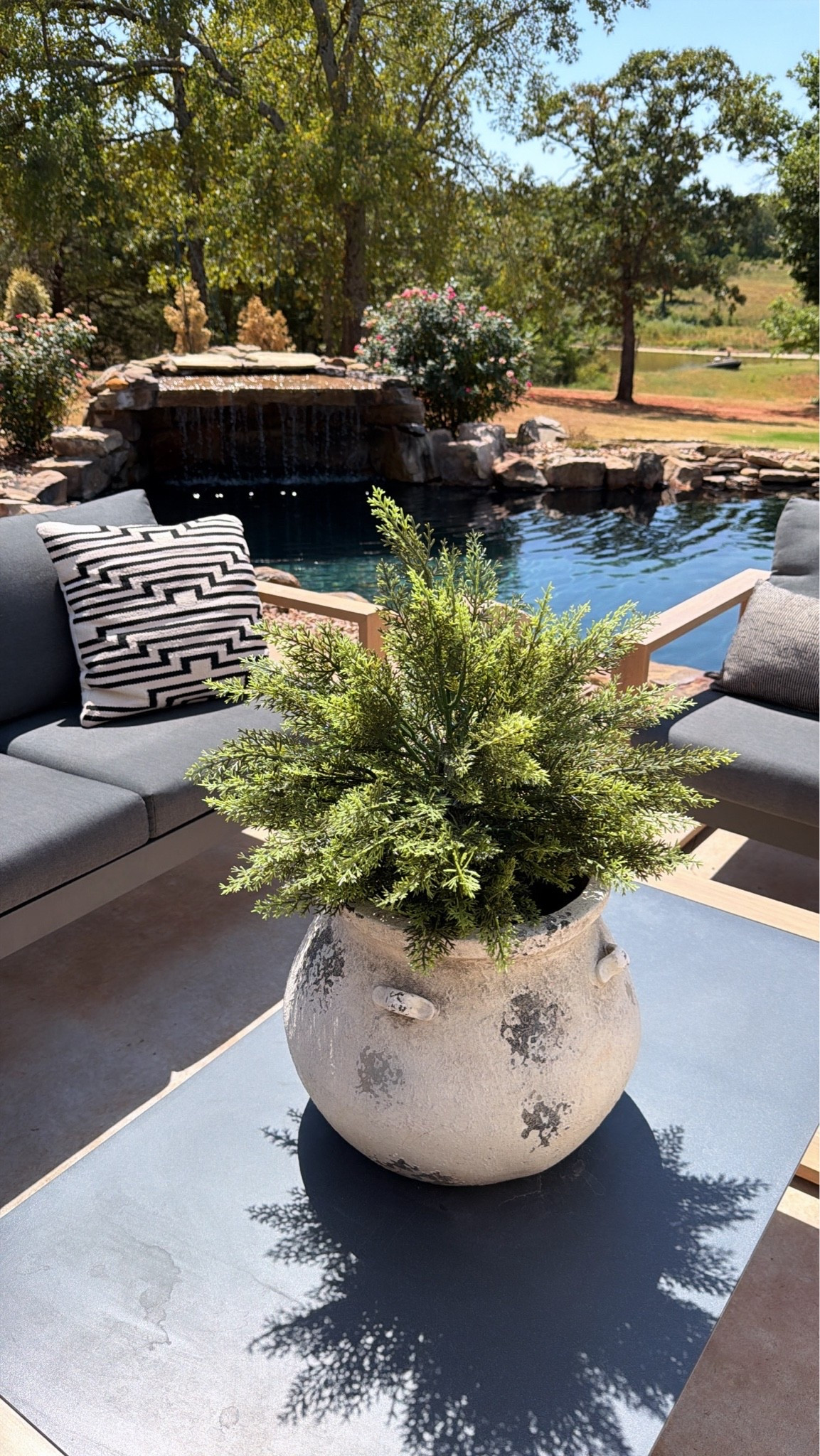 FAUX real…I wish I had a green thumb but I don’t 😩. I bought this outdoor faux cedar topiary from @Wayfair (they come in a pack of 2) and it’s the perfect solution for hot summers and cold winters. I’ll also link the pots. 

#ad #wayfair #wayfairpartner

#LTKSaleAlert #LTKHome