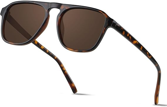 ANDWOOD Square Aviator Sunglasses Polarized Mens Womens UV Protection Sun glasses | Amazon (US)