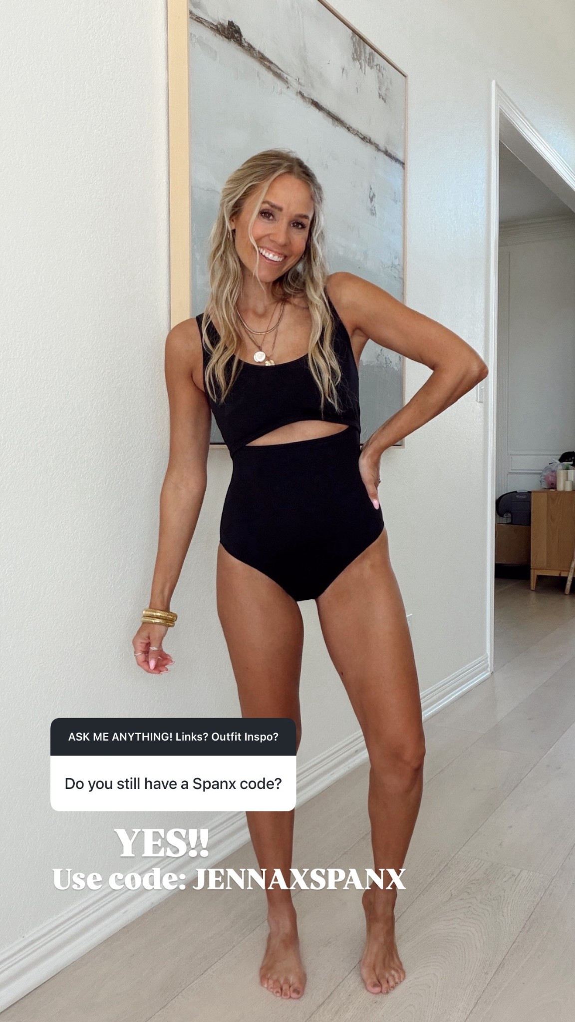 New fave one piece! Can’t recommend enough. 🖤☀️ 

@spanx #spanxpartner 

#LTKSwim #LTKSaleAlert #LTKTravel