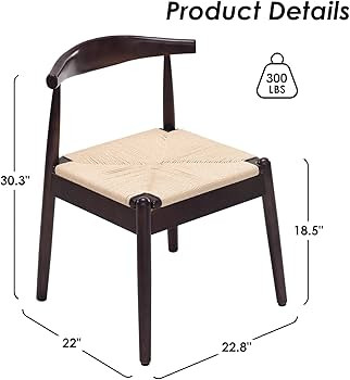 Soohow Dining Chairs Set of 2, Mid Century Modern Kitchen & Dining Room Chairs for Dining Room, W... | Amazon (US)