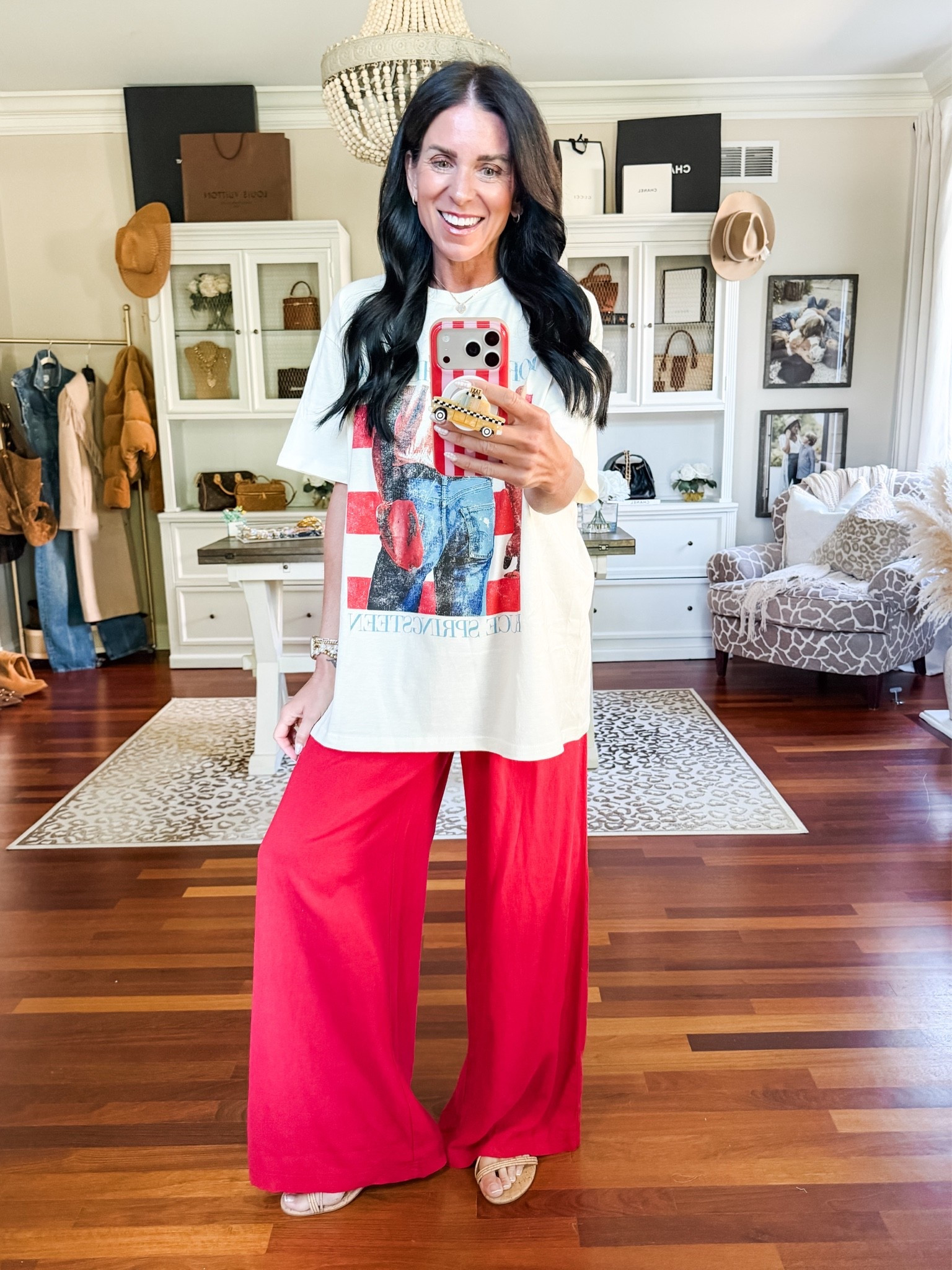 Love this graphic tee and red linen pants👏🏼👏🏼 XL tee XS pants 
@Target

#LTKdayinmylife #LTKootd #LTKSeasonal