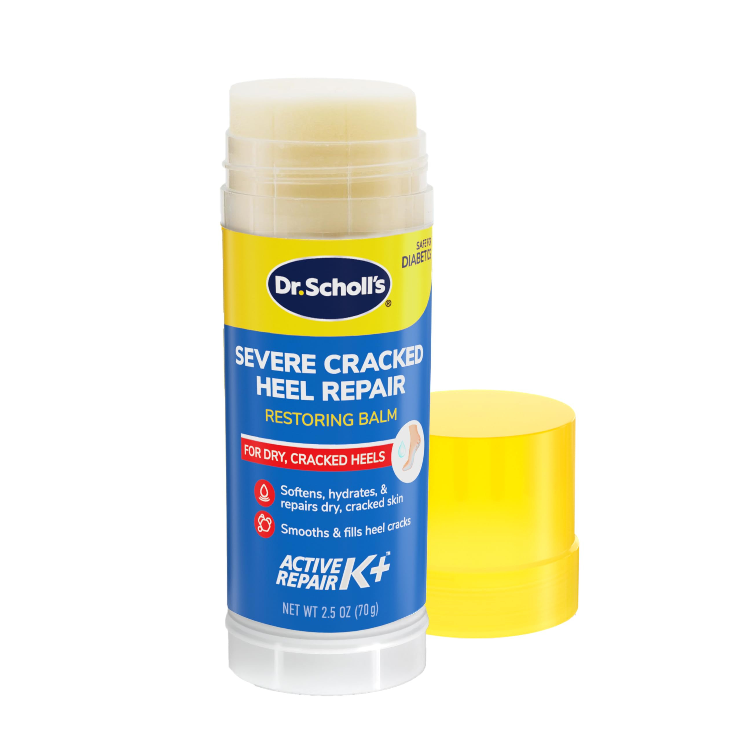 Dr. Scholl's Cracked Heel Repair Balm 2.5oz, with 25% Urea for Dry Cracked Feet, Heals and Moistu... | Amazon (CA)