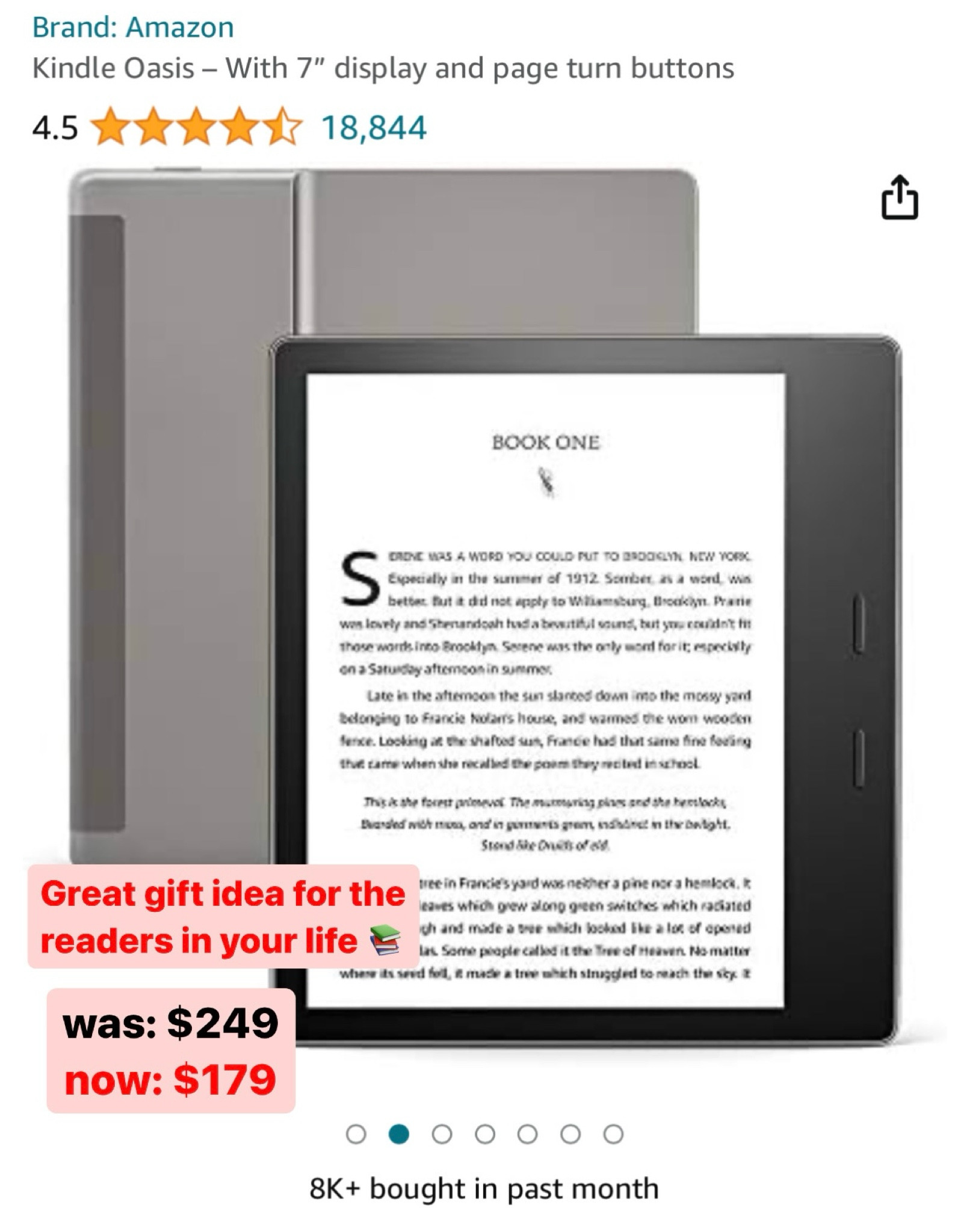 Kindle oasis on sale for Cyber Monday! Amazing gift idea for readers or travelers!! 📚

#LTKtravel #LTKGiftGuide #LTKCyberWeek