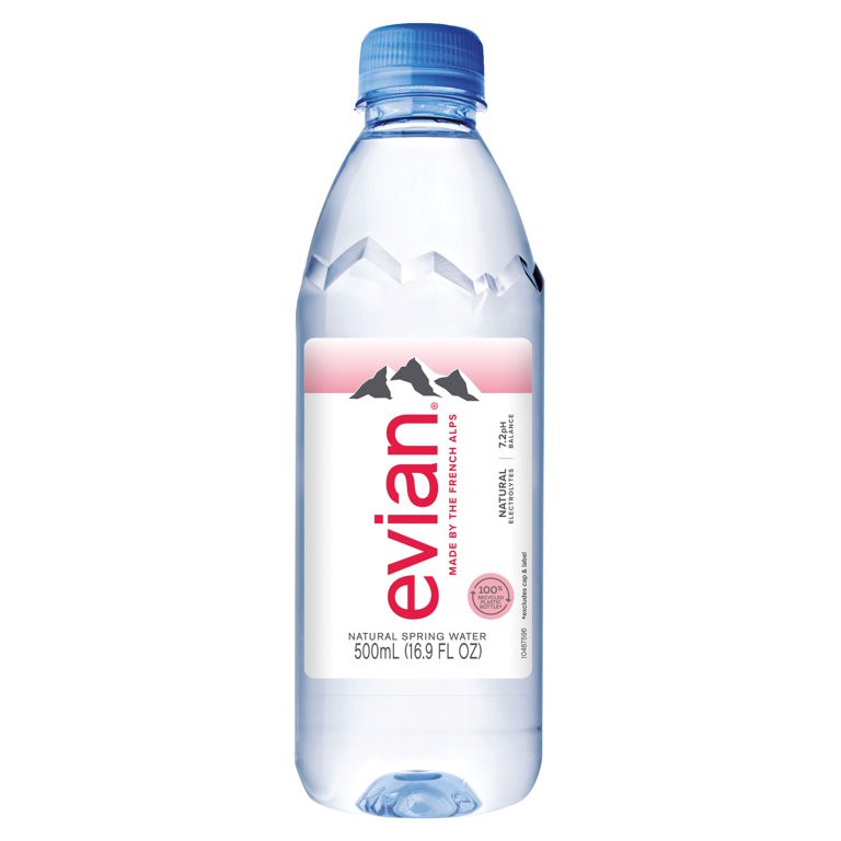 evian Natural Spring Drinking Water, 16.9 fl oz, Bottle | Walmart (US)