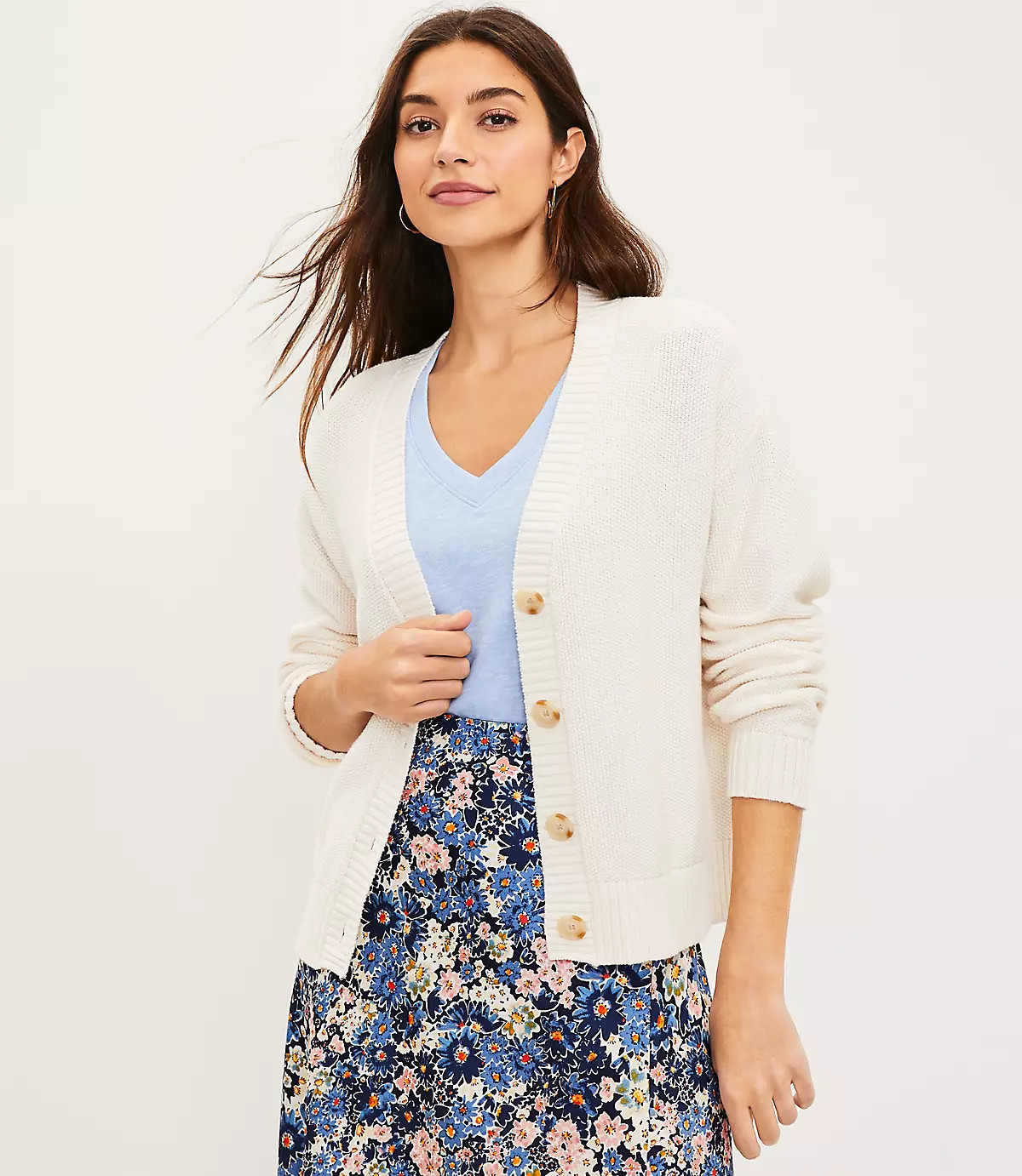 Stitchy Cardigan | LOFT