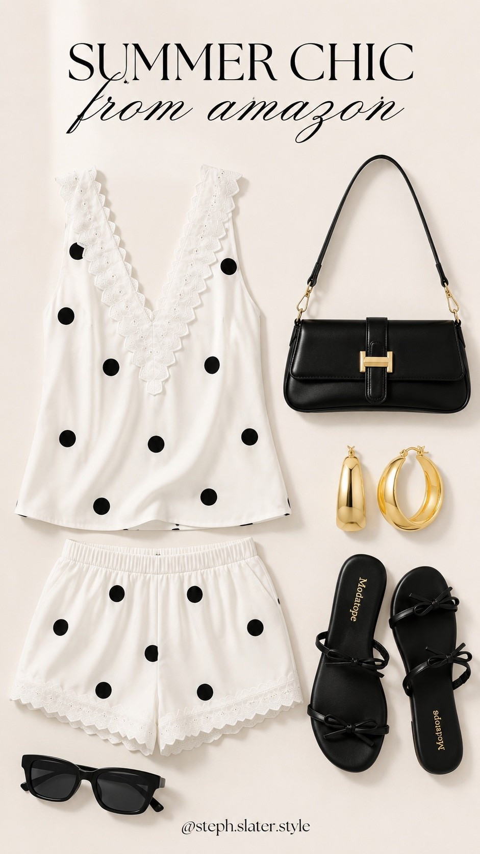 Chic, classy and cute for summer 🤍🖤

#LTKootd #LTKSeasonal #LTKOver40