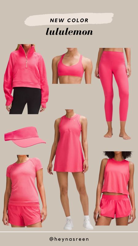 This new glaze pink color from lululemon is so fun! I’m loving this bright pink for summer. 

#LTKfitness