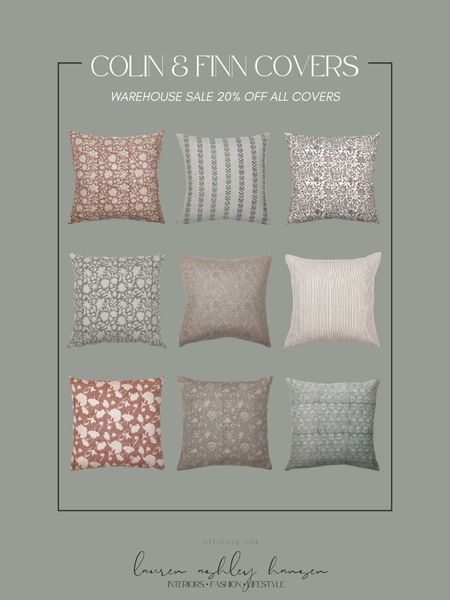 You guys know my love for Colin & Finn pillow covers! One of my absolute favorite small businesses. Right now they’re doing a warehouse sale and all their pillow covers are 20% off! Be sure to grab your favorites while the sale is taking place. 

#LTKsalealert #LTKhome #LTKstyletip