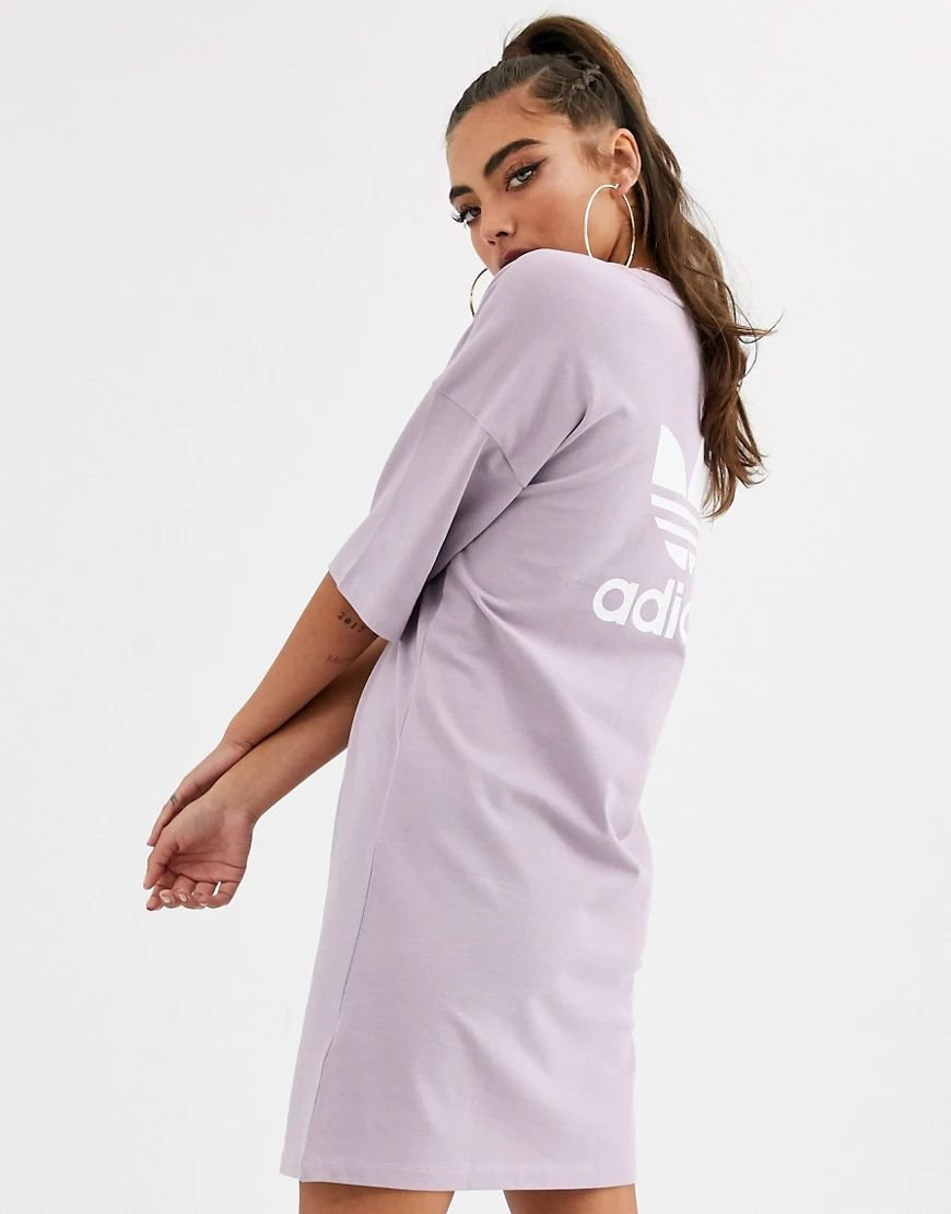 adidas Originals t-shirt dress in lilac-Purple | ASOS (Global)