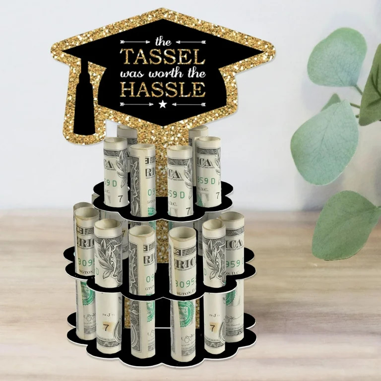Big Dot of Happiness Tassel Worth The Hassle - Gold - DIY Graduation Party Money Holder Gift - Ca... | Walmart (US)