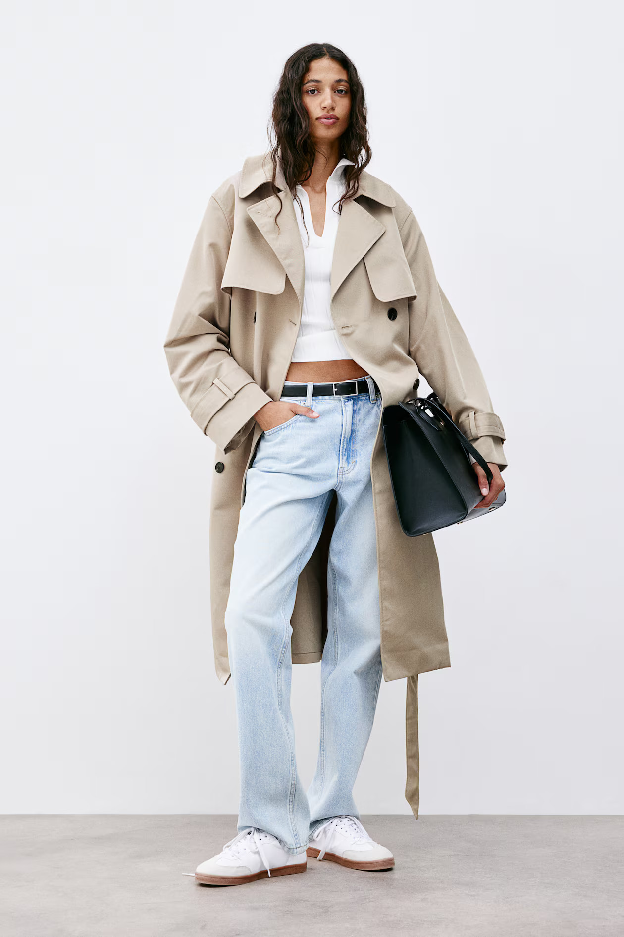 Double-breasted Twill Trench Coat | H&M (US + CA)
