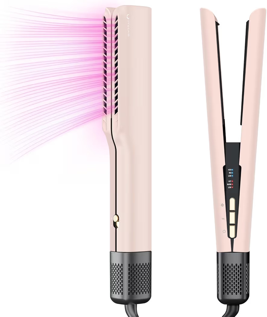IG INGLAM Air Straight, Style from Wet Hair, 200M Ionic Hair Dryer Straightener for Medium Long L... | Amazon (US)
