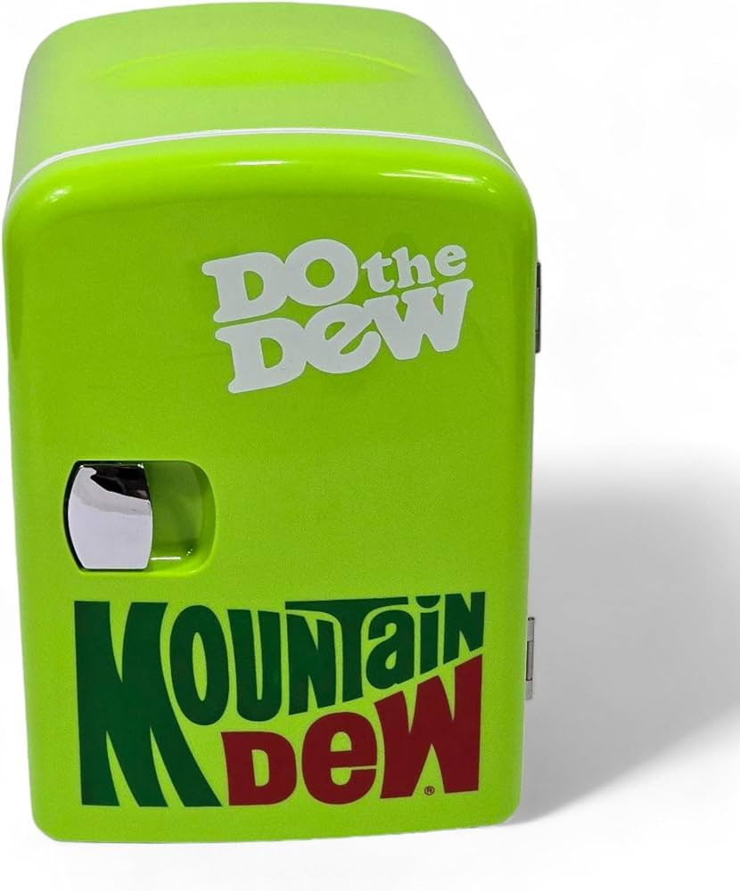 CURTIS Mountain Dew MIS134MD, Mini Portable Compact Personal Fridge Cooler, 4 Liter Capacity Chil... | Amazon (US)