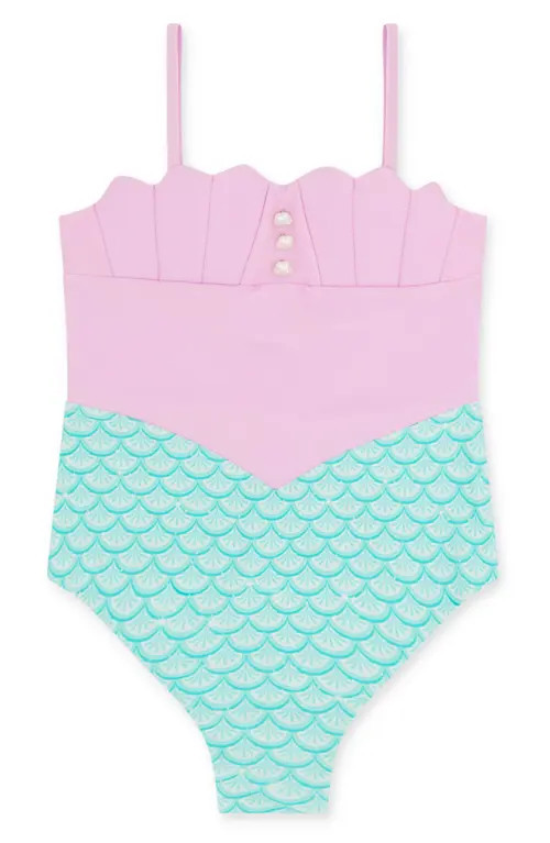 Feather 4 Arrow Kids' Sea Star One-Piece Swimsuit in Pop Pink at Nordstrom, Size 18-24M | Nordstrom