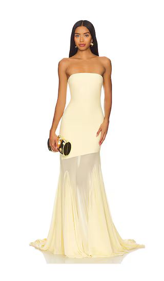 Dahlia Gown in Butter Yellow | Revolve Clothing (Global)