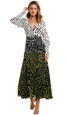 Hayley Menzies Midaxi Wings Printed Dress Size 6 AU  | eBay | eBay UK