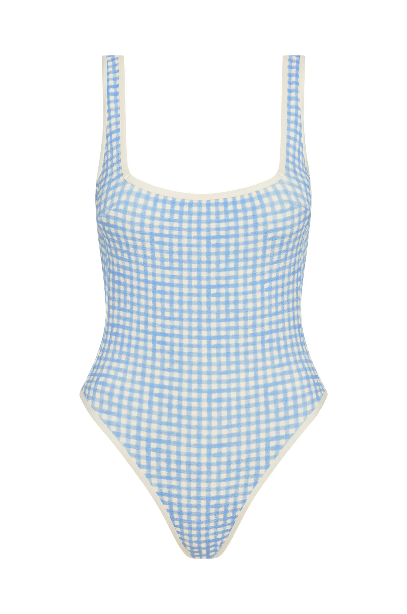 Corfu One Piece - Sky Gingham | Monday Swimwear