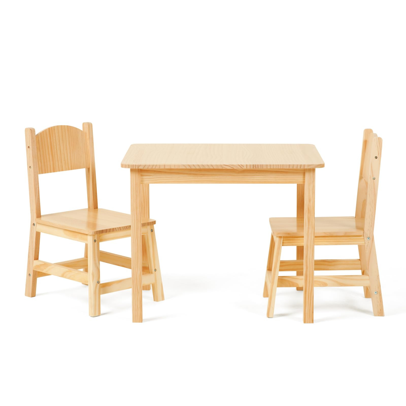 OOOK Solid Wooden Toddler Table and Chair Set, Stable and Sturdy, Easy to Clean Material, Kids Ta... | Amazon (US)