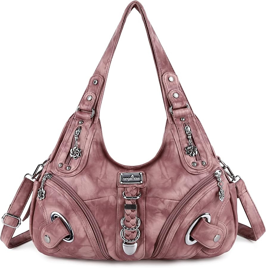 Angelkiss Hobo Purses and handbags for Women Satchel Handbag Women Purses Large Daily Shoulder Ba... | Amazon (US)