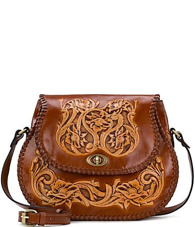 Patricia Nash Arezzo Saddle Crossbody Bag - Tan | Dillard's
