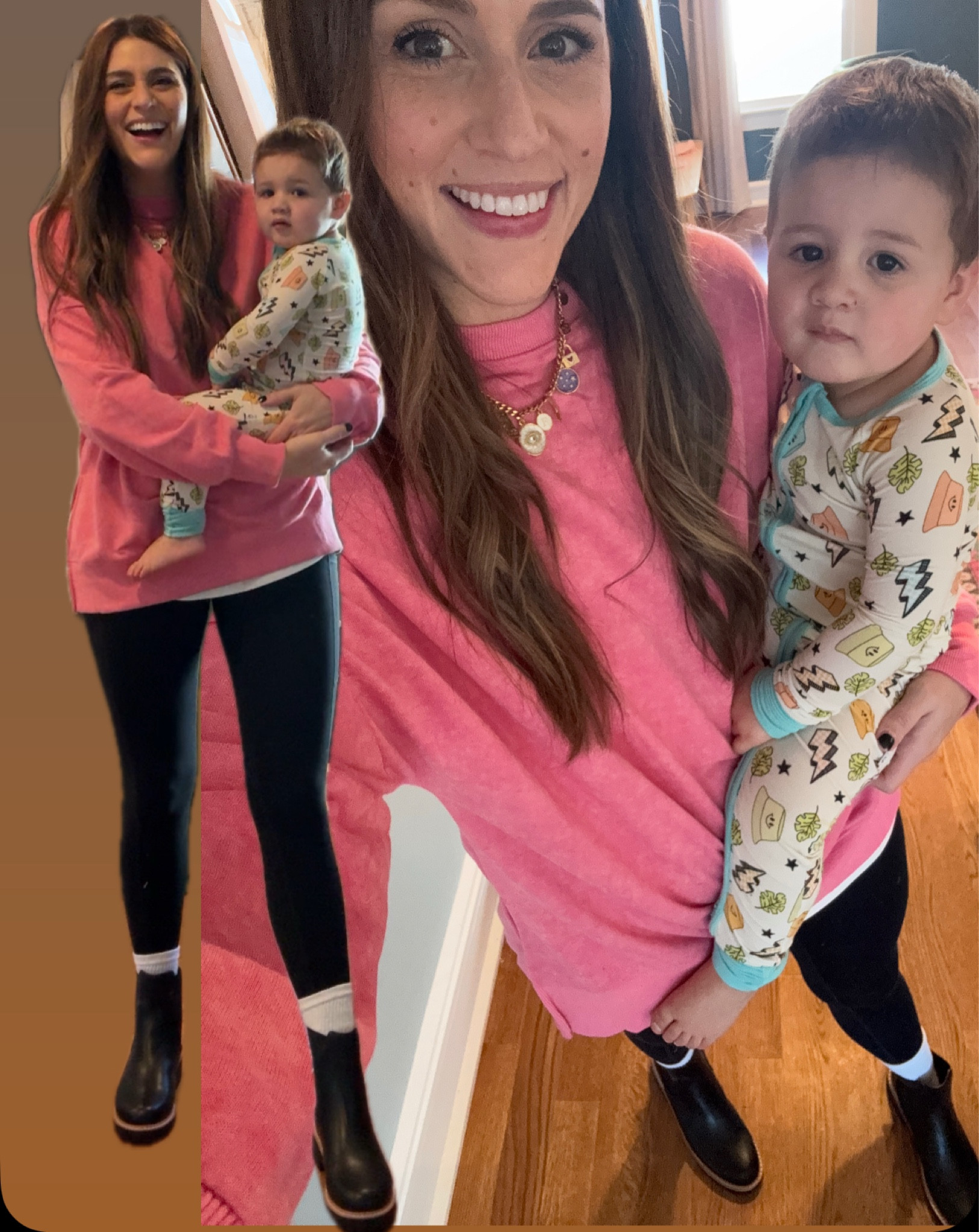 THICK Leggings with pockets 🤌🏻
Perfect legging sweatshirt 
