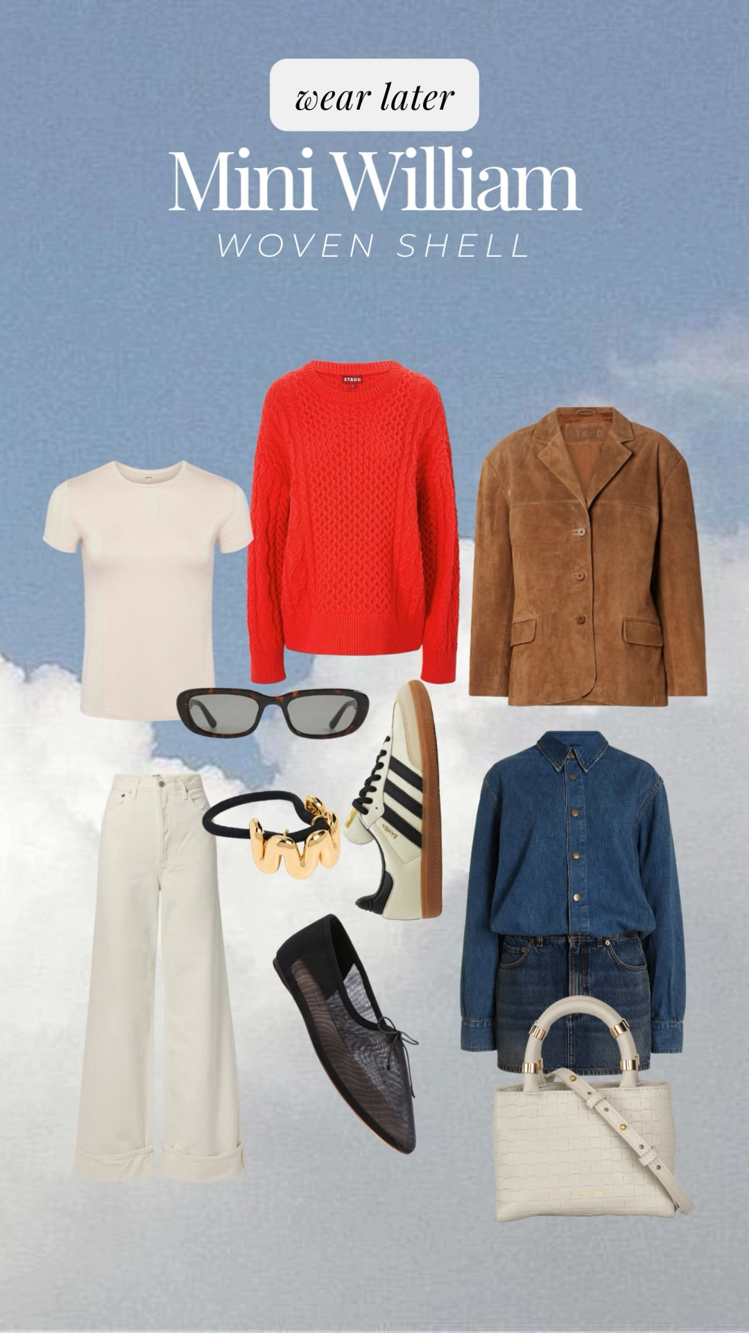 Buy now, wear later. 
MINI WILLIAM SHELL