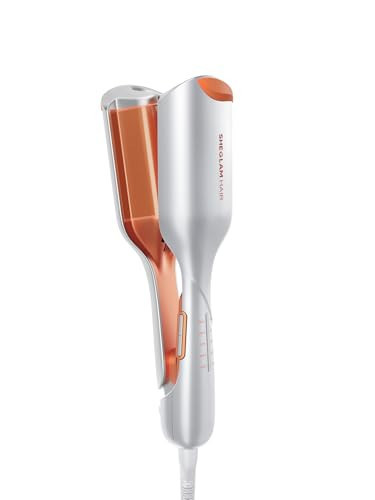 SHEGLAM Hair Beach Babe Hair Waver 2 Barrel Crimper 1 Inch with Smart Timer & Adjustable Temps Dual Voltage, Anti-Scald, Easy to Use | Amazon (US)