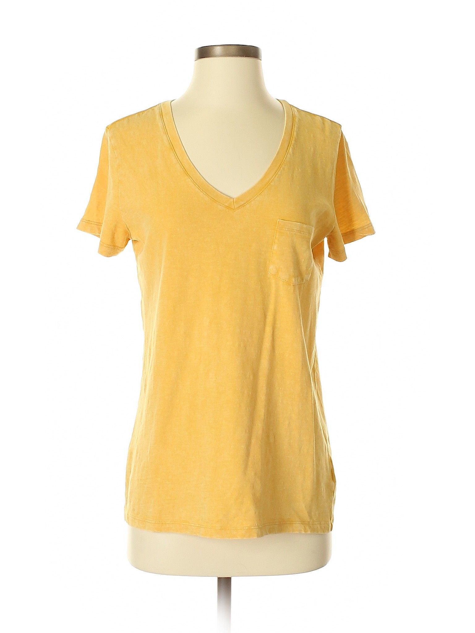 Universal Thread Short Sleeve T Shirt Size 4: Dark Yellow Women's Tops - 45580496 | thredUP