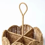 Rattan Scallop Utensil Holder, Brown, 8.25" x 10.75", by My Texas House | Walmart (US)